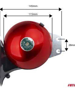 Alternative view of Set de 2 bocinas rojas 125mm 12V AMIO-04075