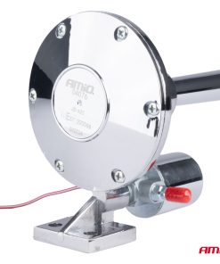 Alternative view of Bocina fanfarria senal sonora cromada 640mm 12V 24V AMIO-04076