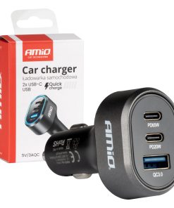 Cargador Rápido para Coche 3.0 PD65W PD20W AMIO-04177