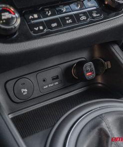 Alternative view of Cargador de coche QC+PD 20W USB-A + USB-C AMIO-04282
