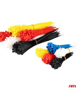 Alternative view of Juego de 1000 bridas de plástico multicolor. AMIO-04318