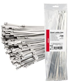 Abrazaderas metálicas de acero inoxidable 4,6x350mm 100 unid. AMIO-04324