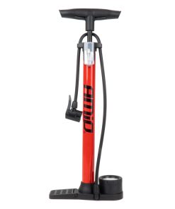 Bomba de aire manual metálica con manómetro MINI PU08 AMIO-04343