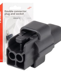 Conector eléctrico resistente al agua, juego de enchufe y zócalo, 2 PIN, 2,2 mm AMIO-04346