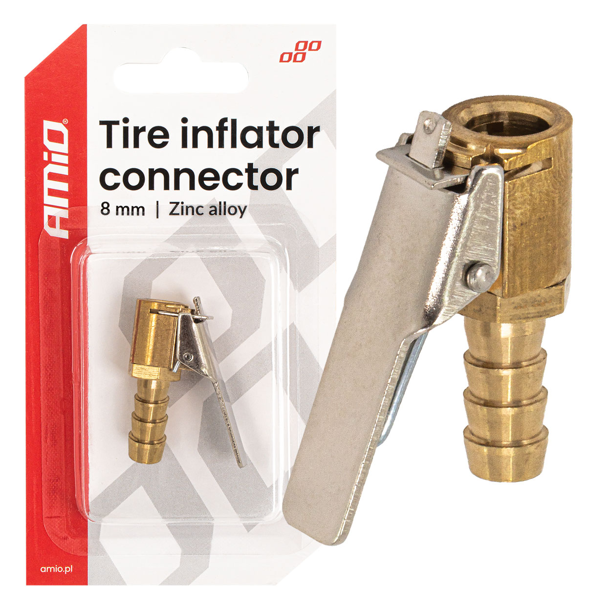 Adaptador de compresor 8 mm AMIO-04494 1 Adaptador de compresor 8 mm AMIO-04494