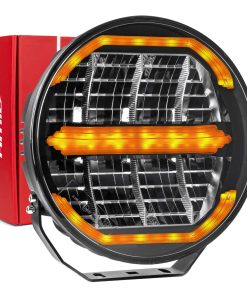 Faro LED de largo alcance con función de luces de posición 112 W 12 V 24 V AMIO-04534