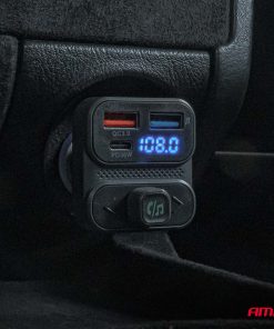 Transmisor FM 2×USB-A 1×USB 12V 24V AMIO-04649 - Imagen 2