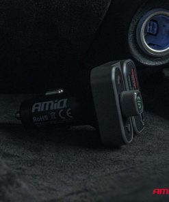 Transmisor FM 2×USB-A 1×USB 12V 24V AMIO-04649 - Imagen 3