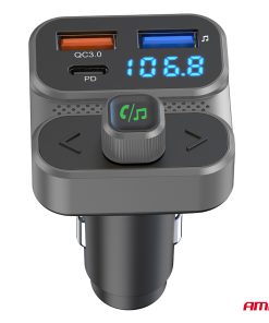 Transmisor FM 2×USB-A 1×USB 12V 24V AMIO-04649 - Imagen 5
