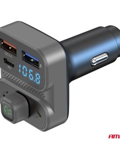 Transmisor FM 2×USB-A 1×USB 12V 24V AMIO-04649 - Imagen 6