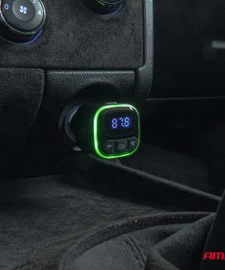 Transmisor FM 1×USB-A 2×USB-C 12V 24V AMIO-04651 - Imagen 3