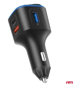 Transmisor FM 1×USB-A 2×USB-C 12V 24V AMIO-04651 - Imagen 6