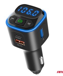 Transmisor FM 1×USB-A 2×USB-C 12V 24V AMIO-04651 - Imagen 8