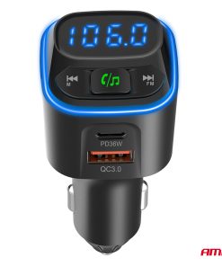 Transmisor FM 1×USB-A 2×USB-C 12V 24V AMIO-04651 - Imagen 9