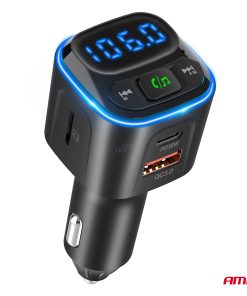 Transmisor FM 1×USB-A 2×USB-C 12V 24V AMIO-04651 - Imagen 10
