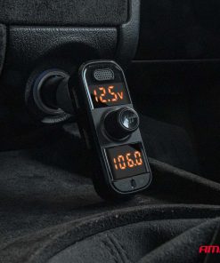 Alternative view of Transmisor FM 2×USB-A 1×USB-C mircoSD 12V 24V AMIO-04653