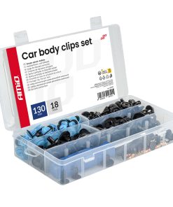 Juego de clips para carrocería 148 piezas con herramientas AMIO-04741