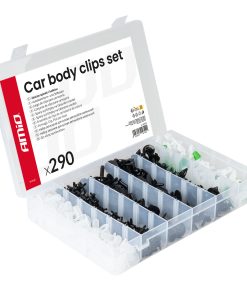 Juego de clips para carrocería 290 piezas AMIO-04742