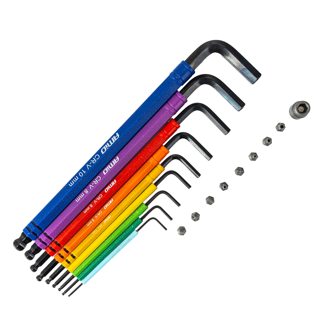 Imbus hex keys with bit set 18 pcs CRV AMIO-04787 1 Imbus hex keys with bit set 18 pcs CRV AMIO-04787