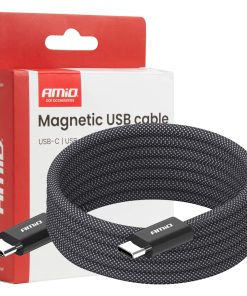 Cable USB magnético USB-C to USB-C 60W 100cm AMIO-04840