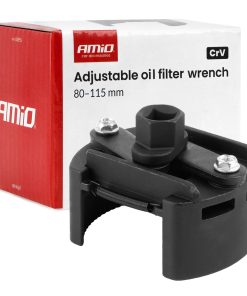 Llave ajustable para filtros de aceite 80–115 mm CrV AMIO-04955