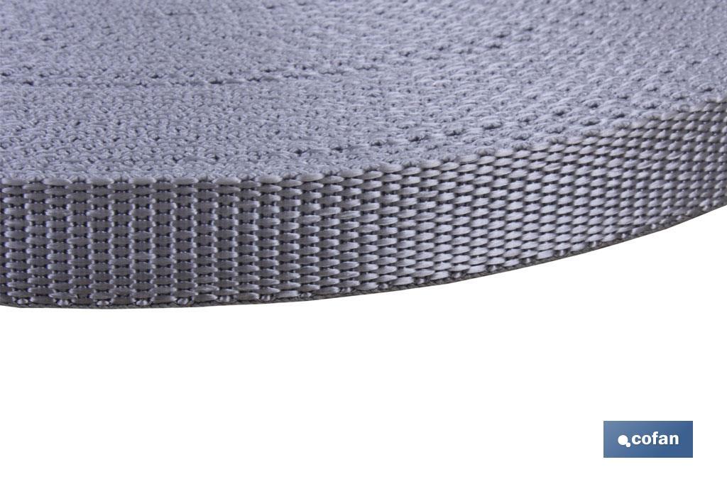 ROLLO CINTA PERSIANA 17MM X 50 M. GRIS 2 ROLLO CINTA PERSIANA 17MM X 50 M. GRIS - Imagen 2