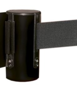 SOPORTE PARED CINTA EXTENSIBLE NEGRA 2100 MM Y ANCLAJES