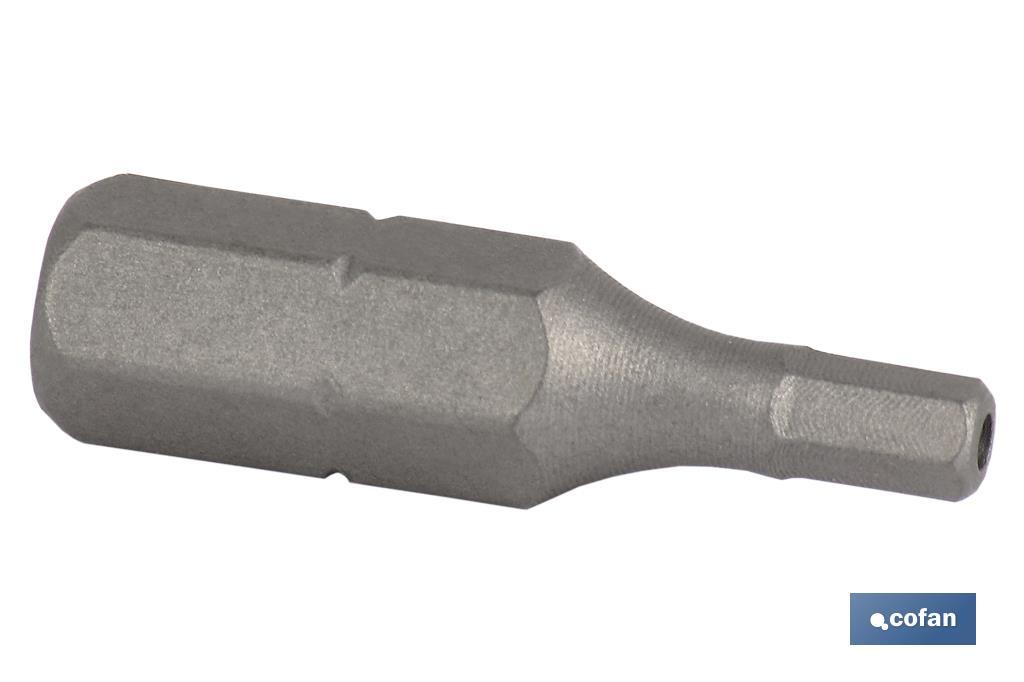 PUNTA DE DESTORNILLADOR HEXAGONAL INVIOLABLE 4 25 MM VENTA UNITARIA 1 PUNTA DE DESTORNILLADOR HEXAGONAL INVIOLABLE 4 25 MM VENTA UNITARIA