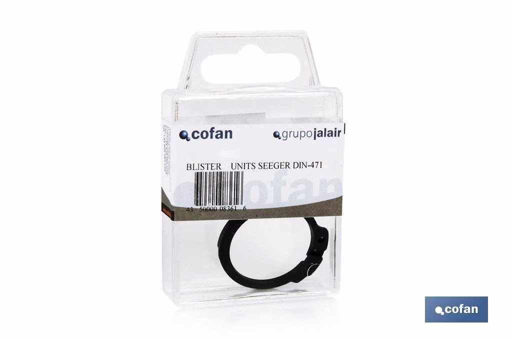 ANILLO SEEGER DIN-471 PARA EJES A-37X1,75 - Imagen 2