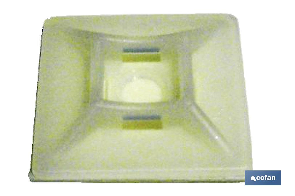 BASE ADHESIVA BRIDAS 19X19 1 BASE ADHESIVA BRIDAS 19X19