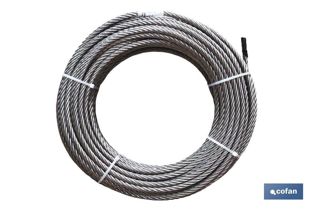 ROLLO CABLE GALVANIZADO 250 MTS. 5MM. 1 ROLLO CABLE GALVANIZADO 250 MTS. 5MM.