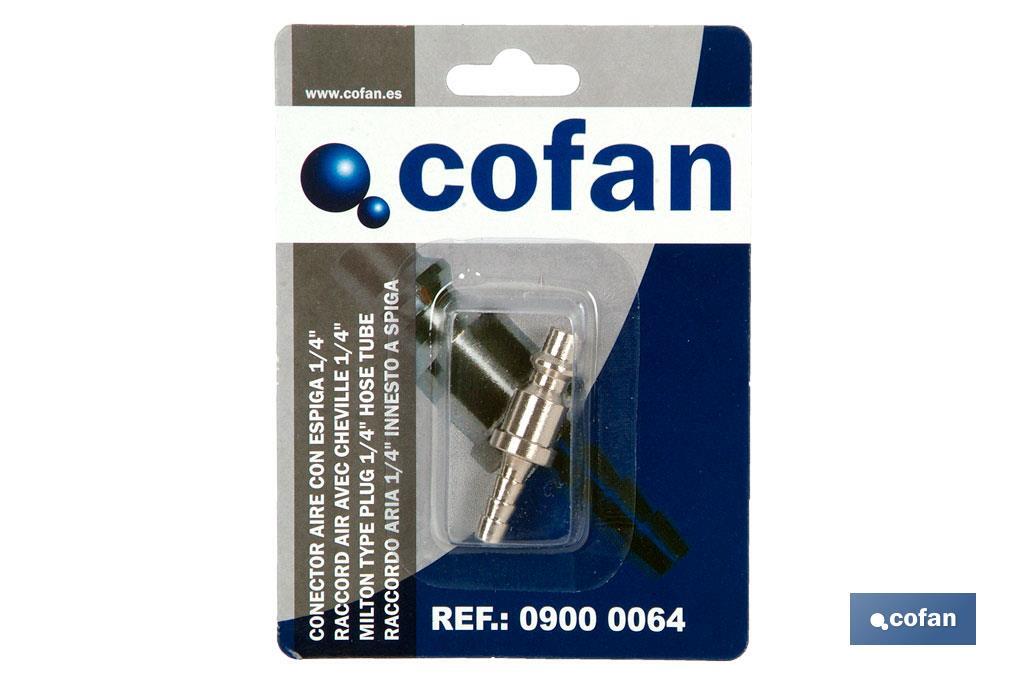 CONECTOR AIRE CON ESPIGA TUBO 6 MM 2 CONECTOR AIRE CON ESPIGA TUBO 6 MM - Imagen 2