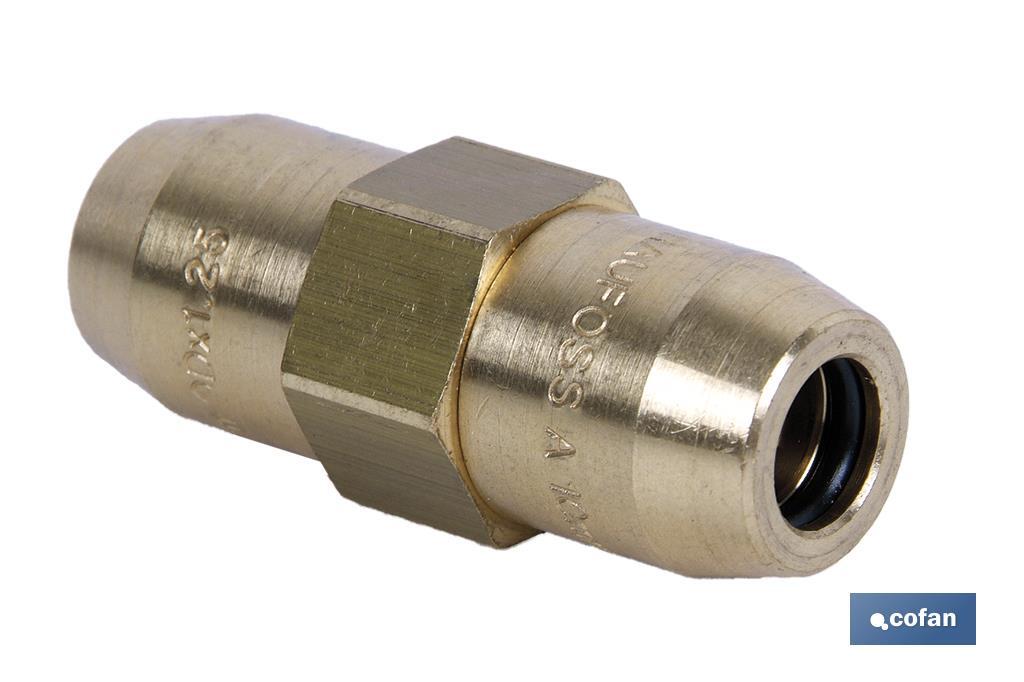 CONECTOR DOBLE TUBO 11 X 1,5 -11 X 1,5 1 CONECTOR DOBLE TUBO 11 X 1,5 -11 X 1,5