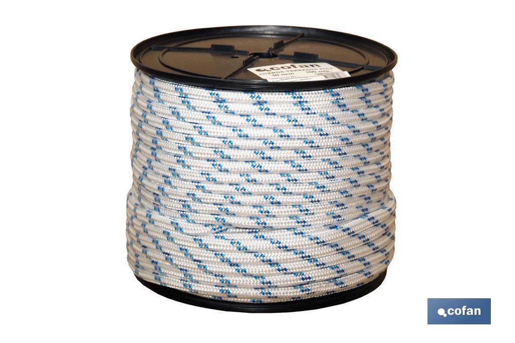 CARRETE CUERDA TRENZADA POLI 6MM 200 MTS BCO 1 CARRETE CUERDA TRENZADA POLI 6MM 200 MTS BCO
