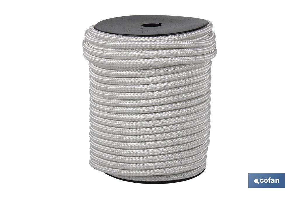 CUERDA ELASTICA (Látex 1ª) 10MM 50 M. BCO 1 CUERDA ELASTICA (Látex 1ª) 10MM 50 M. BCO