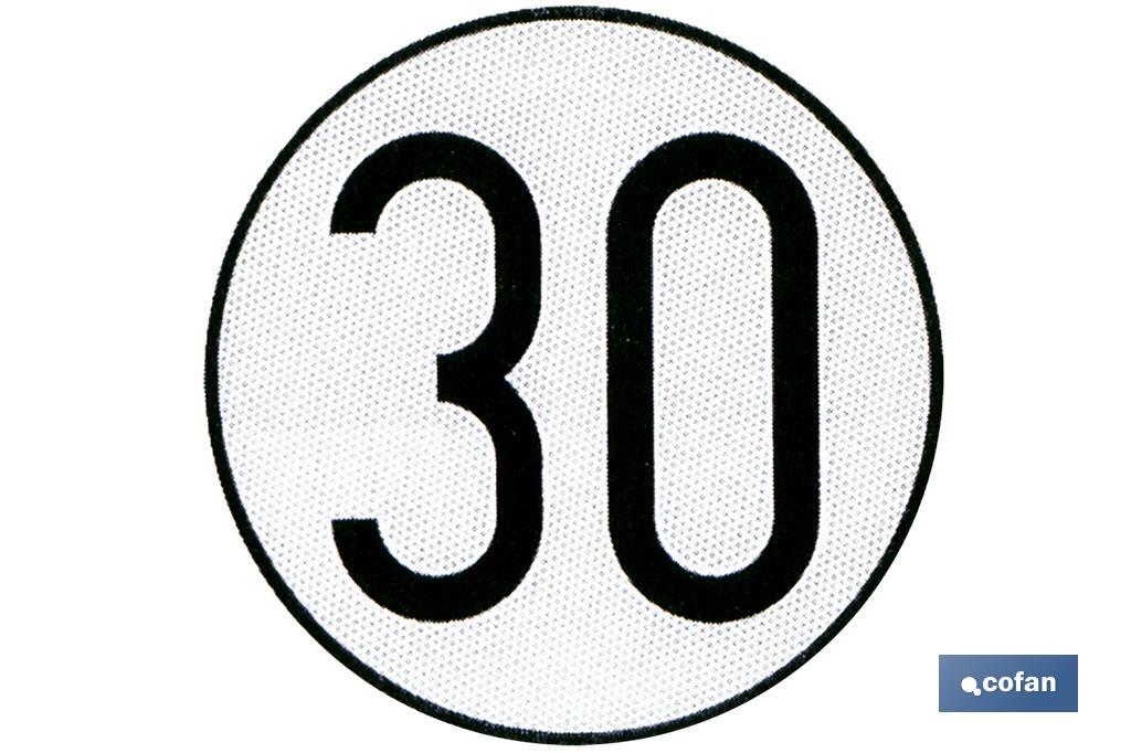 PLACA DE VELOCIDAD HOMOLOGADA 30 1 PLACA DE VELOCIDAD HOMOLOGADA 30