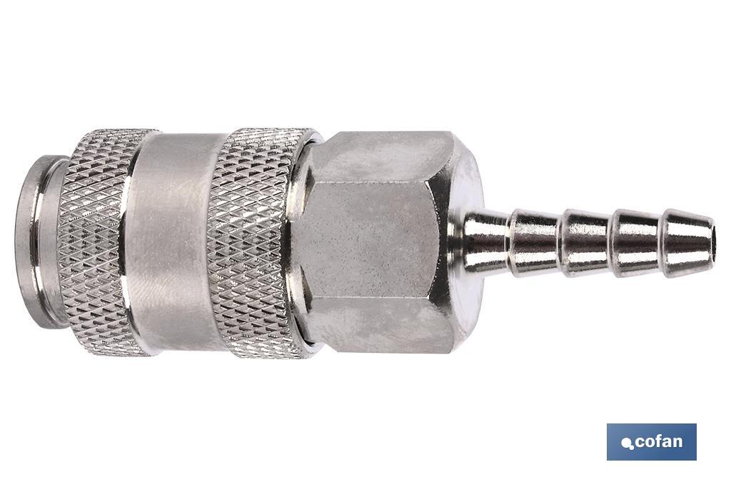 ENCHUFE RAPIDO UNIVERSAL ESPIGA TUBO 6 MM 1 ENCHUFE RAPIDO UNIVERSAL ESPIGA TUBO 6 MM