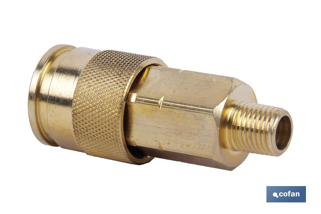 ENCHUFE RAPIDO MACHO 1/4 GRAN CAUDAL 1 ENCHUFE RAPIDO MACHO 1/4 GRAN CAUDAL
