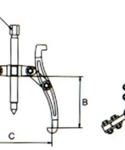 Alternative view of EXTRACTOR 3 GARRAS ARTICULADAS 6 25-160