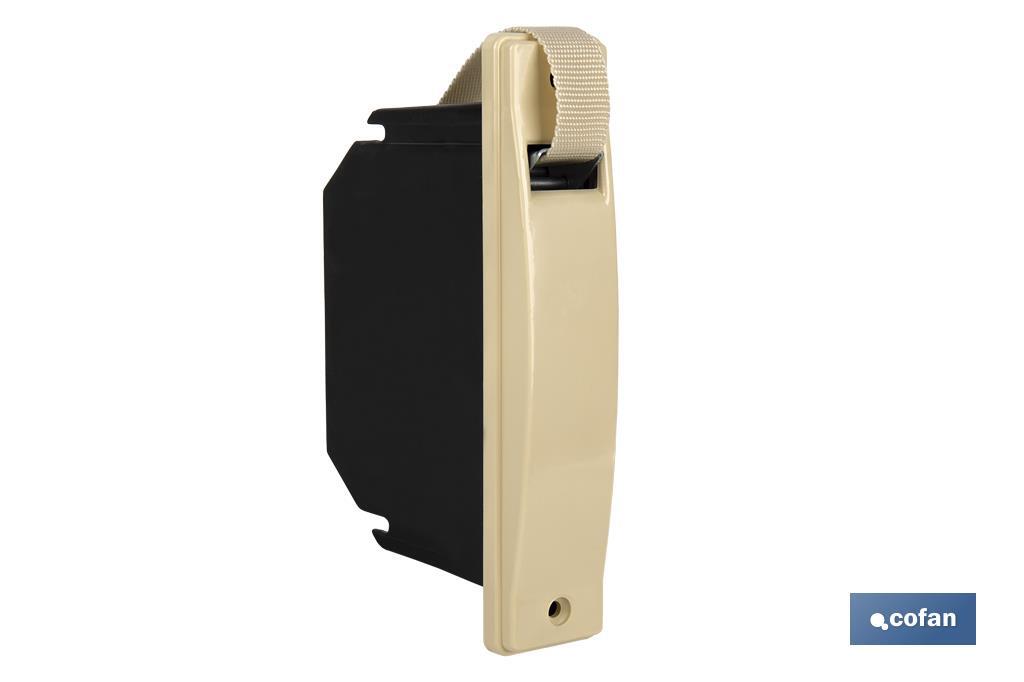 RECOGEDOR CINTA PERSIANA COMPACTO MARFIL 20 MM 1 RECOGEDOR CINTA PERSIANA COMPACTO MARFIL 20 MM