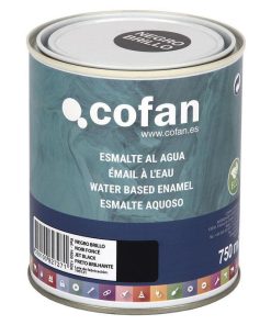 ESMALTE AL AGUA (750 ML) NEGRO BRILLO