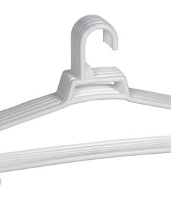 PACK DE 6 PERCHAS BLANCAS 38 X18 CM