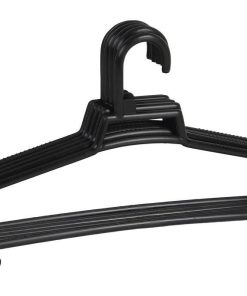 PACK DE 6 PERCHAS NEGRAS 38 X18 CM