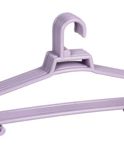 PACK DE 6 PERCHAS ROSA CLARA 38 X18 CM