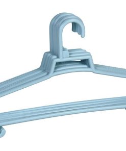 PACK DE 6 PERCHAS AZULES CLARO 38 X18 CM