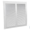 REJILLA DE VENTILACIÓN ALUMINIO BLANCO CON MOSQUITERA 25 X 25 CM