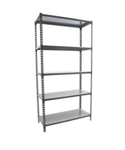 ESTANTERÍA ANTRACITA 5 BALDAS DE ACERO GALVANIZADO 1800 X 900 X 400 MM