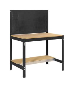 BANCO DE TRABAJO CON PANEL ANTRACITA MADERA L-910 MM