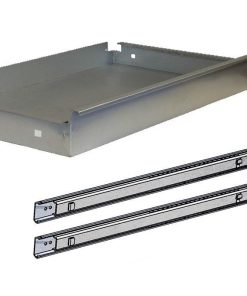 CAJÓN ACERO CON GUÍAS TELECÓPICAS PARA BANCO DE TRABAJO 110 X 1075 X 590 MM