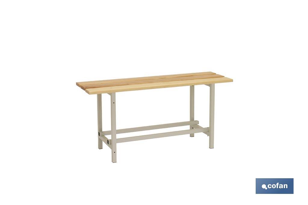 BANCO DE VESTUARIO MADERA L-1000 MM 1 BANCO DE VESTUARIO MADERA L-1000 MM